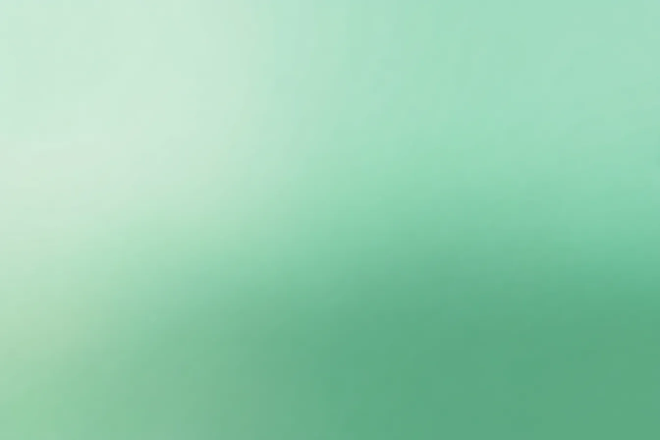 ミントグリーンの背景と清々しさ｜ミントグリーンが広がる背景は、清新で軽やかな印象を与え、心地よい風が吹き抜けるような感覚を提供します。