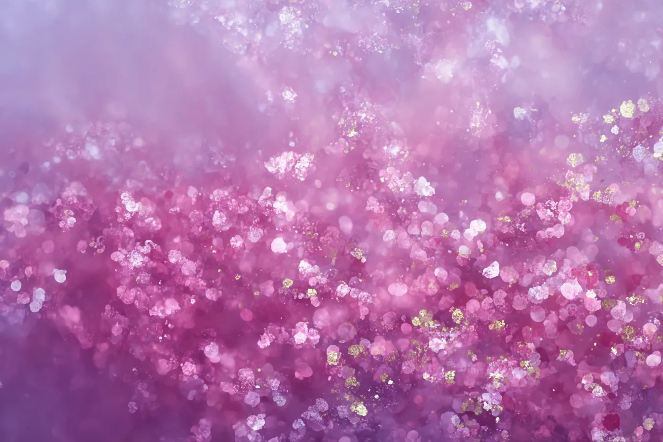 紫のきらめき背景｜紫の色合いに煌めく光が加わった幻想的な背景。きらきらと輝く粒子が、神秘的で夢のような雰囲気を醸し出しています。背景の深みが、視覚的に引き込まれる美しさを提供します。