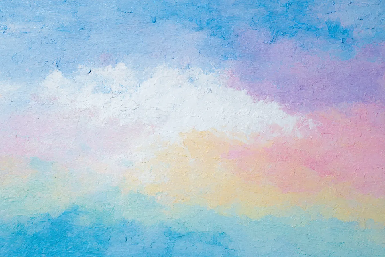 パステル水彩背景｜水彩のタッチで描かれたパステルカラーの背景が、優しい色合いで穏やかな雰囲気を作り出しています。色が混ざり合い、柔らかな印象を強調します。