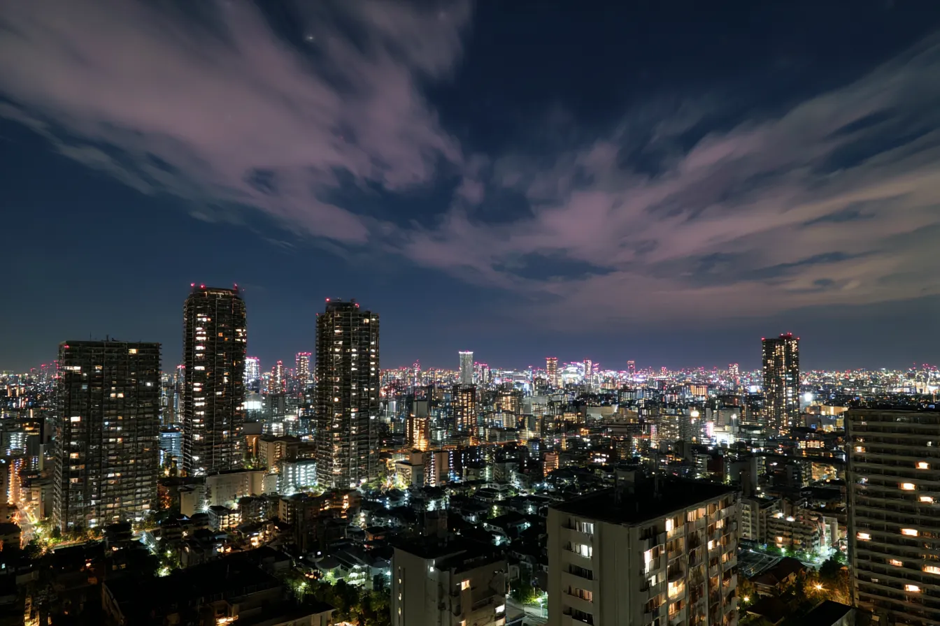 かっこいい背景2｜都市の夜景と街の明かり