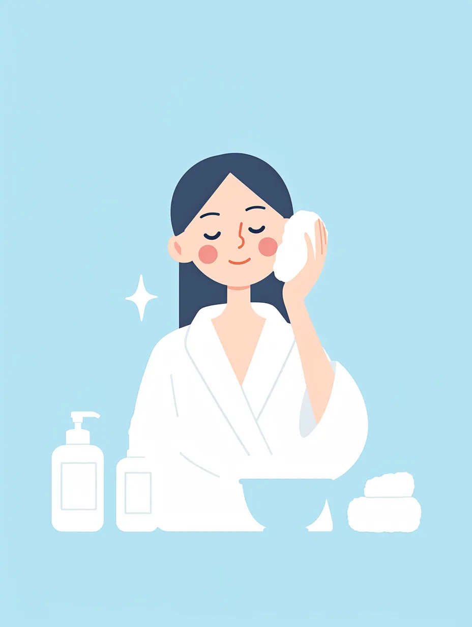 健康美を映すスキンケア男性｜きちんと整えられた肌を持つスキンケア男性の描写。均整の取れた表現が健康的な美しさを際立たせ、爽やかな印象を生み出しています。