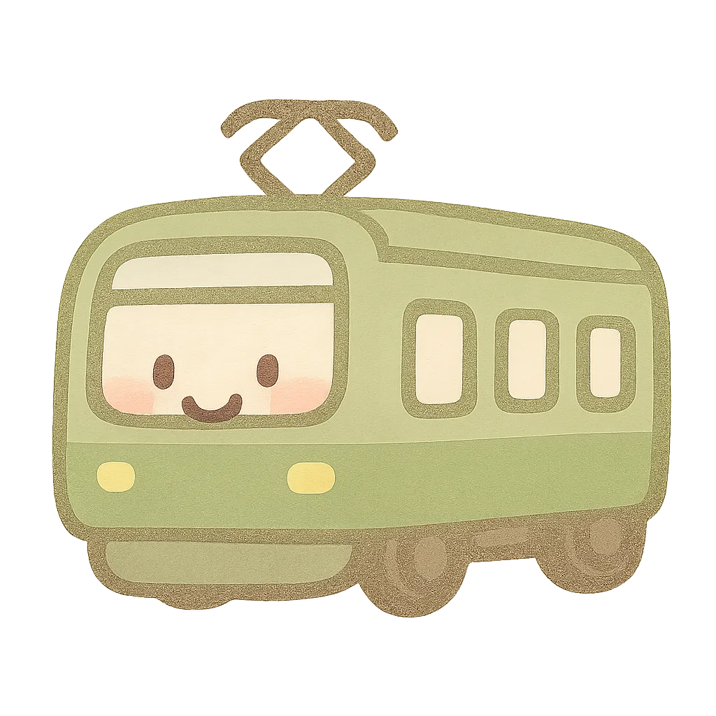 かわいい戦車｜パステルグリーンのやさしい色合いと丸いフォルムで描かれた戦車は、透過背景で平和的な乗り物のごっこ遊びやファンタジー風景に取り入れやすいユニークな素材です。