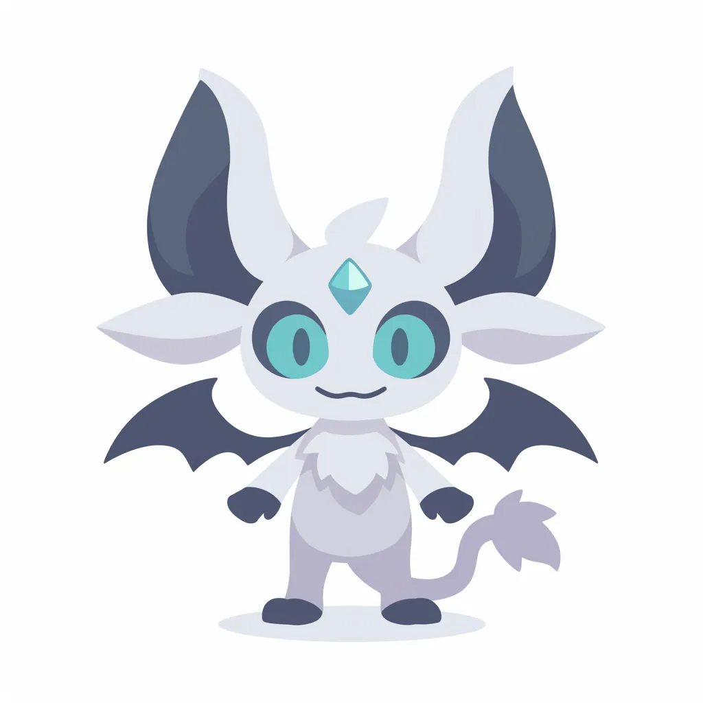 カーバンクル青宝石の竜耳獣｜額の宝石と大きな耳が特徴的で、神秘性を引き立てる造形。伝説の存在を可愛らしさと幻想性で再構築し、カーバンクルの象徴を鮮やかに示している。