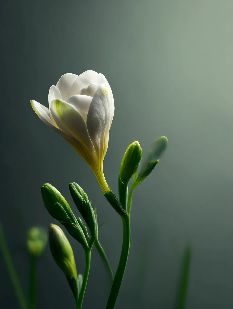 フリージア：写真4｜白いフリージアの花