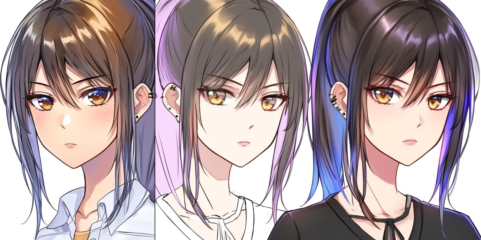 肌の厚塗り（クール系女子）｜【基本構造】首や頬にしっかりとした陰影を乗せる描き方で、輪郭を立体的に際立たせています。<br>【演出の方向性】強めのコントラストがクールで芯のある印象を与え、大人っぽい雰囲気を演出しています。<br>