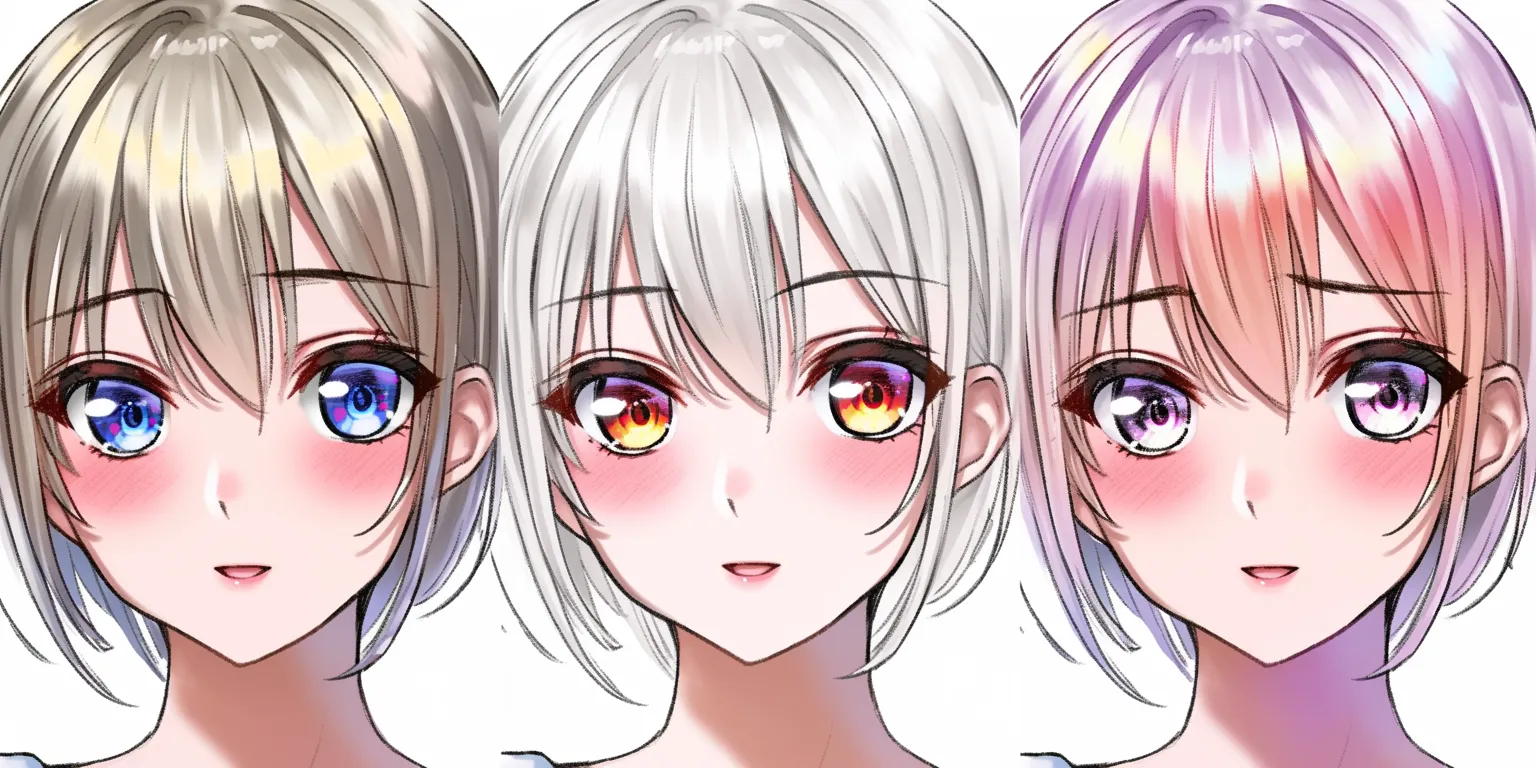 丸く濃いチークの入れ方｜【基本構造】頬の中央に濃い丸を置く描き方で、輪郭の内側に集中させます。<br>【演出の方向性】感情の高まりや照れをストレートに表現し、元気で無邪気な雰囲気を演出します。<br>