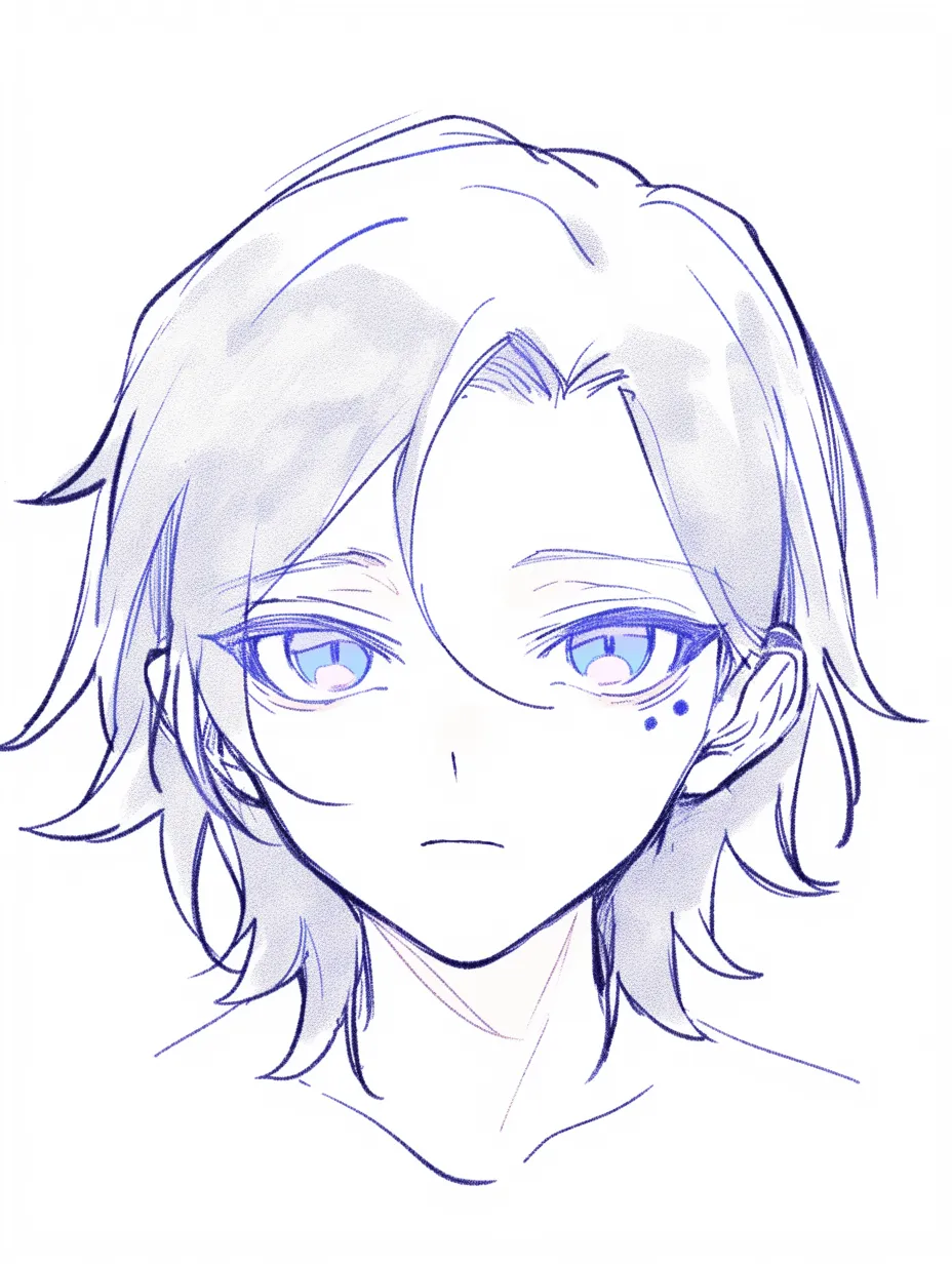 泣きぼくろ 男の個性｜【基本構造】二つ以上の点を並べる描き方で、独自性を出しています。<br>【演出の方向性】奇抜さや強烈なキャラクター性を印象付け、他との差別化を図ります。<br>