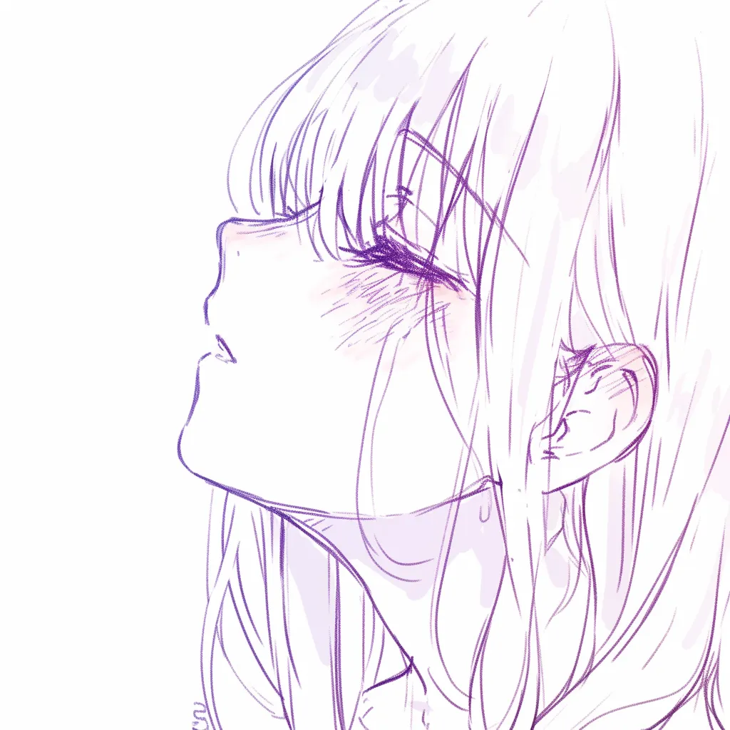 目を瞑るの恍惚｜【基本構造】顔を上に傾け、瞼を閉じて口元をわずかに開く描き方です。首筋を強調し、頬の赤みを濃く入れています。<br>【演出の方向性】瞳を閉じて表情を委ねることで、快楽や高揚感を強調。余韻や熱情を感じさせる描写になっています。<br>