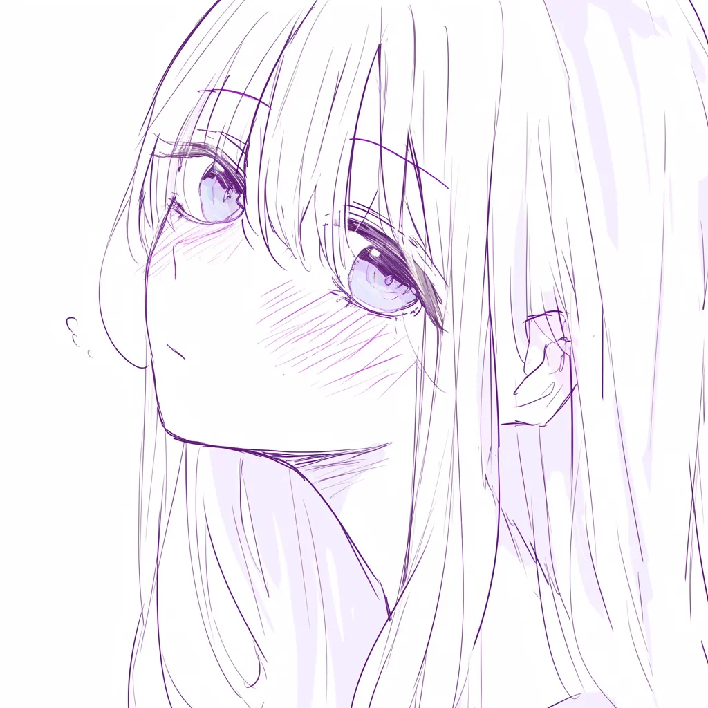 鼻の伏し目描き方｜【基本構造】顔を下げた角度で鼻筋を短めに処理する描き方です。鼻先は前髪に隠れ気味で、輪郭も控えめです。<br>【演出の方向性】影の落ち方が強調され、しっとりとした雰囲気を醸し出します。恥じらいや沈黙を示す効果的な表現です。<br>