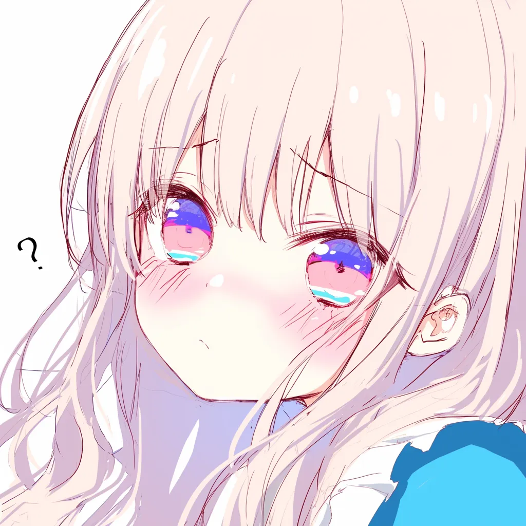 鼻ハイライトの控えめ描き方｜【基本構造】鼻先に小さな点のハイライトのみを配置し、鼻筋や小鼻はほぼ描かない描き方です。<br>【演出の方向性】極めてシンプルな処理が、全体の清楚さや儚さを強調します。視線が瞳に集中しやすく、感情表現を補助する効果があります。<br>