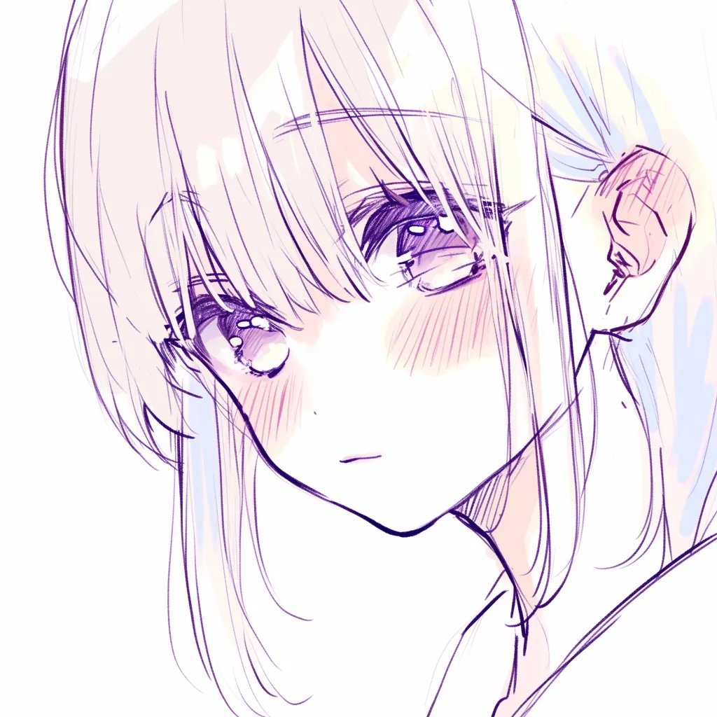 耳の大きめ描き方｜【基本構造】通常より少し大きめに耳を描き方にまとめ、内側の軟骨も丁寧に描き込んでいます。顔との比率で存在感を増しています。<br>【演出の方向性】耳が強調されることでキャラクターに個性や活発さが加わります。装飾品や髪型と組み合わせることで表現の幅が広がります。<br>