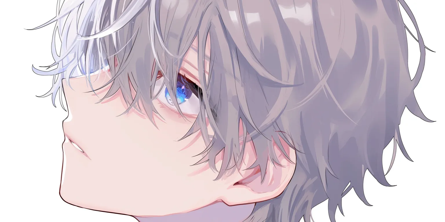 髪型の無造作ショート｜【基本構造】ランダムな毛流れを持たせた短髪の描き方で、前髪や横髪を不規則に配置しています。首元がすっきりと見える構造です。<br>【演出の方向性】ラフで柔らかい毛束が自由な印象を与え、無邪気さや少年らしい軽快さを引き立てています。<br>