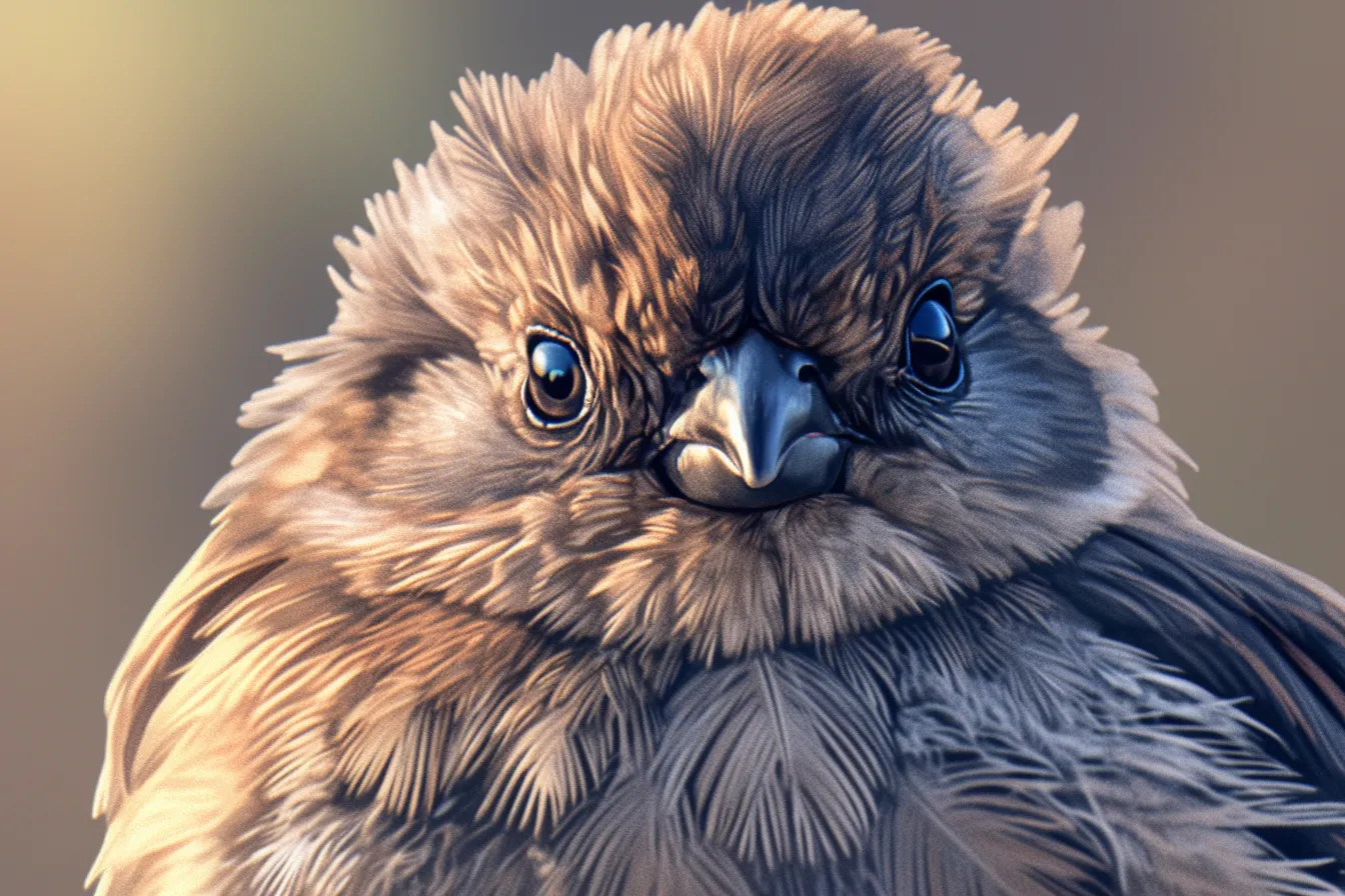 綺麗な鳥のアップ｜毛並みまで丁寧に表現された綺麗な鳥のアップは、存在感とリアルさを兼ね備えています。ビジネスシーンでは誠実さやこだわりを強調するための印象的な写真素材となります。