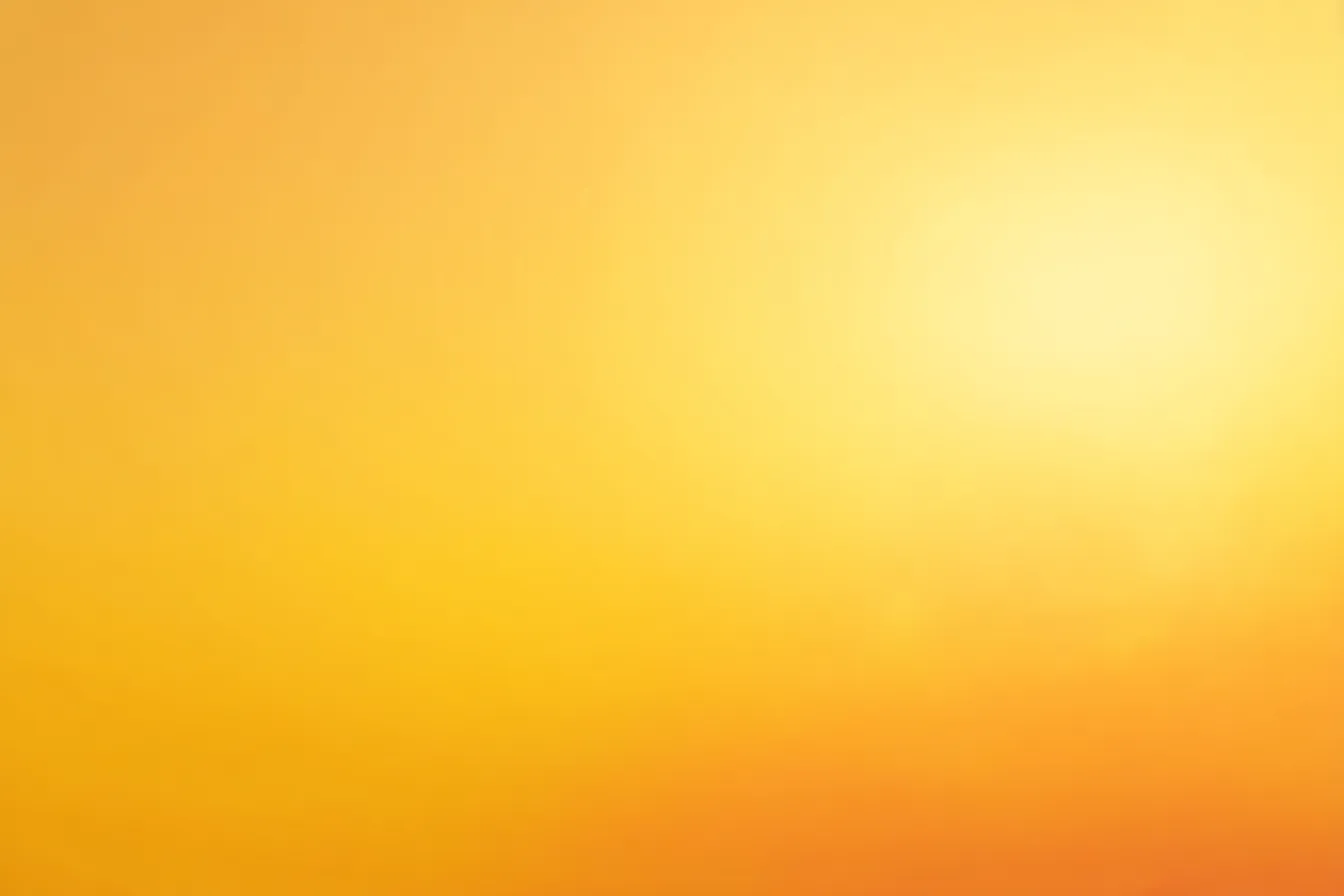 黄色の夕焼けライトリーク｜夕暮れ時の空を思わせる滑らかなグラデーションが印象的で、黄色が主役のライトリークが温かく幻想的な雰囲気を醸し出します。