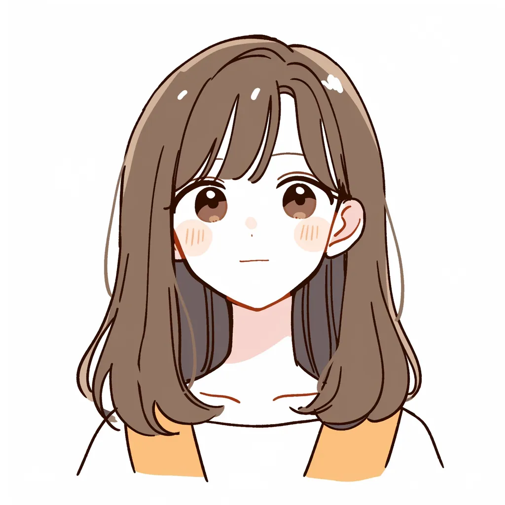 女性の顔とあどけなさ｜少女らしい丸い輪郭と自然なチークが印象的な女性の顔。目元のハイライトと素直な表情があどけなさを強調し、全体のバランスにやさしさと柔らかさを与えている。