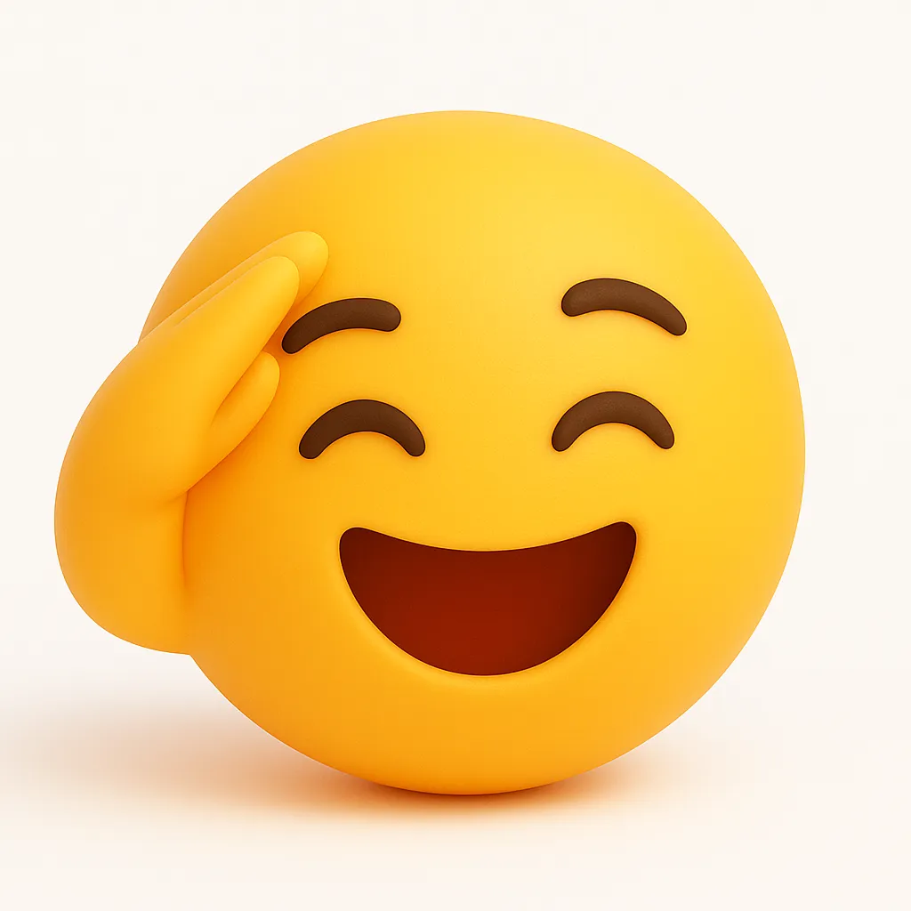 ぷに顔文字シリーズ・敬礼｜片手で敬礼しながら満面の笑みを見せる、ぷに顔文字シリーズの「敬礼」。元気で礼儀正しい印象を与え、場面を選ばず使えるポジティブなモチーフです。アスキーアート: (｀・∀・´)ゞ