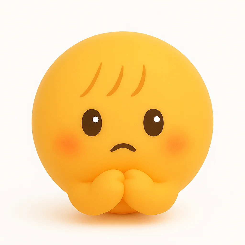 量産型・ぷに顔文字アスキーアート｜量産型イメージのぷに顔文字。おしゃれな前髪と不安げな表情がポイントで、あざとさや守ってあげたい雰囲気を演出。ぬいぐるみのような存在感でSNS映えも◎。　参考顔文字：( •́ㅿ•̀ )