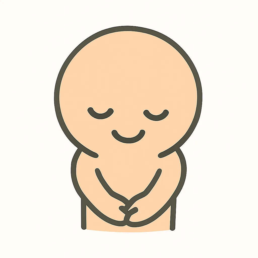 顔文字ありがとう｜「(｡•ㅅ•｡)♡」や「(*´︶`*)」風に、ほほえみ＋ぺこりと頭を下げた感謝ポーズ。両手を前にそろえたり、ハートを添えても優しい印象に。