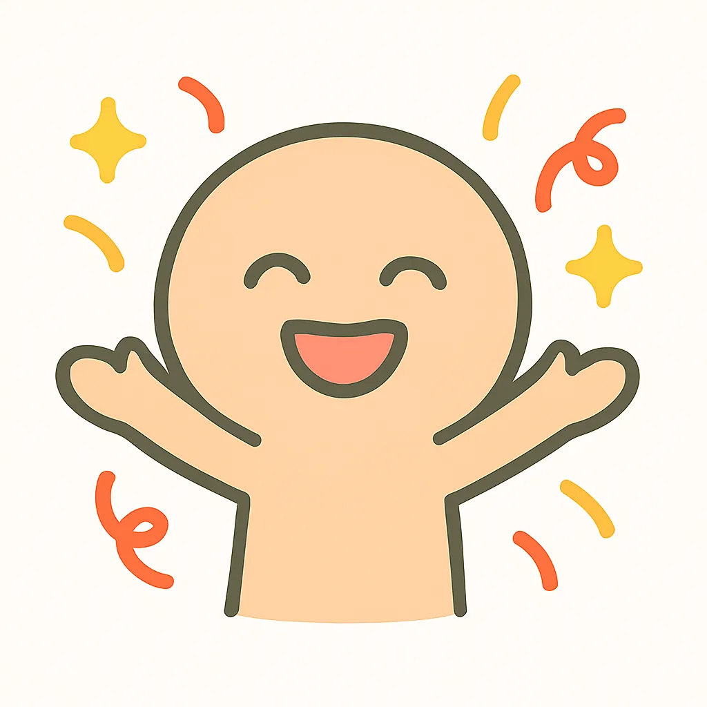 顔文字誕生｜「(｡>∀<｡)」や「(*≧▽≦)ﾉｼ」風に、手を振ったりジャンプするような姿でお祝いムード。花吹雪やキラキラなどで誕生日の華やかさを演出すると◎。