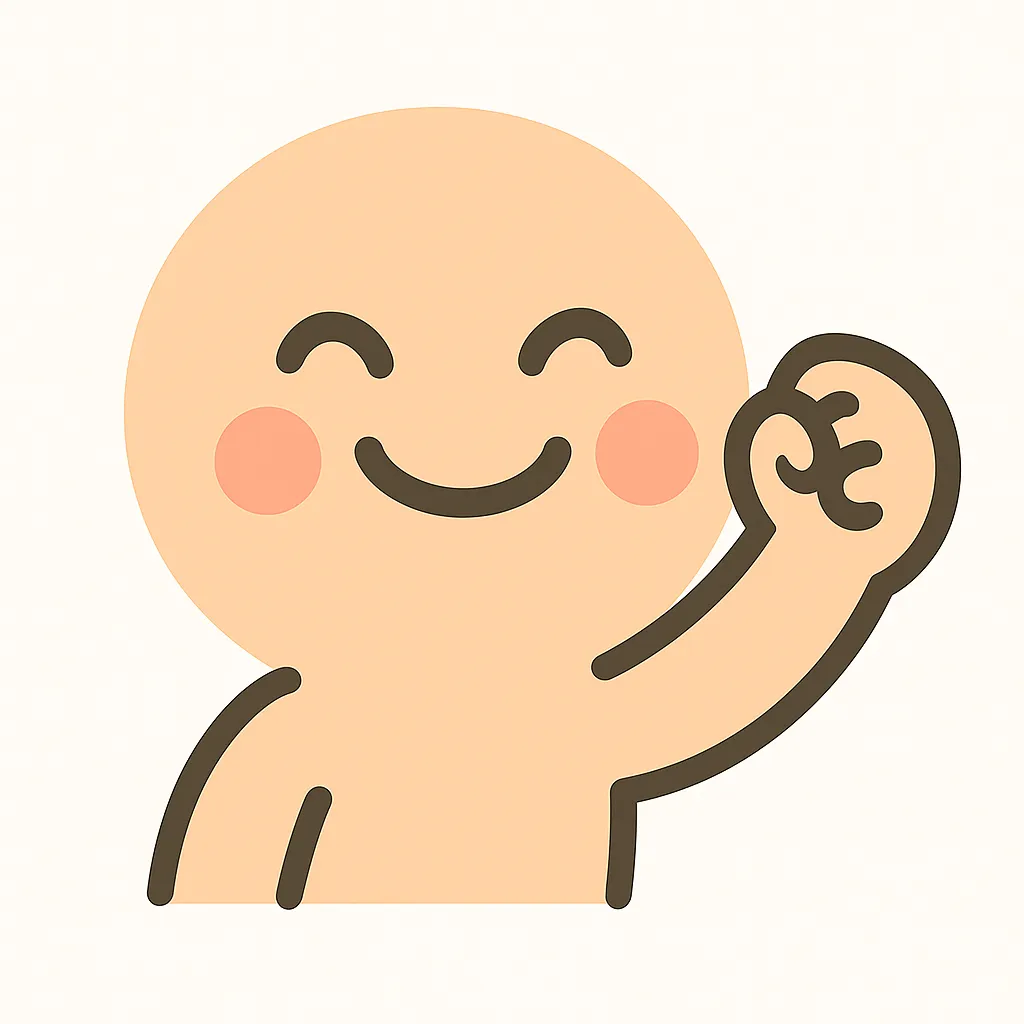 顔文字応援｜「(๑˃̵ᴗ˂̵)و」や「(ง •̀_•́)ง」風に、小さな旗を手に応援ポーズ。旗はシンプルな三角や四角で、ポンポンの代用にも。