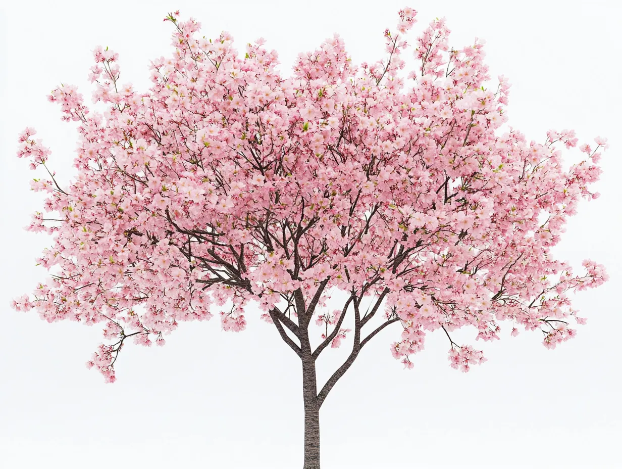 桜の木のモチーフスタジオ撮影画像｜桜の木のモチーフスタジオ撮影画像は、満開の花が画面いっぱいに広がり、華やかで季節感あふれる空気が漂う明るく希望に満ちたビジュアルです。